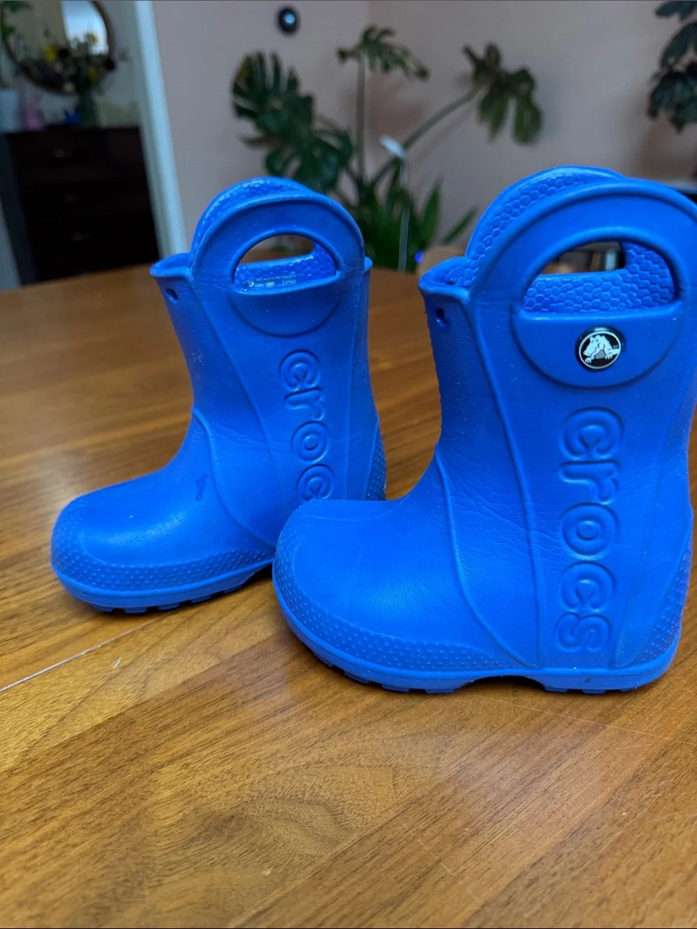 CROCS Kids Royal Blue Waterproof Rain Boots